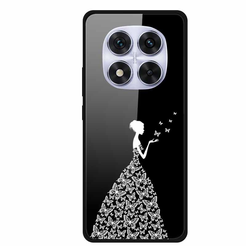 Жесткий чехол-книжка для Xiaomi Redmi Note 14 Pro 5G, чехол с мягким бампером, чехол из закаленного стекла для Redmi Note 14 Pro 4G, чехол Note14 Pro