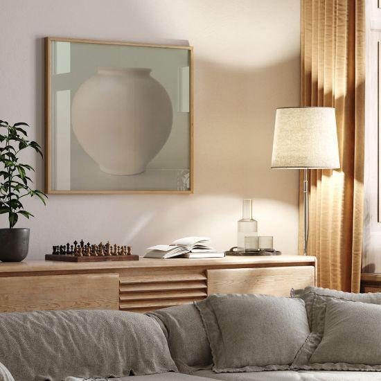 Dabok Moon Jar Painting Canvas Frame 60.6 x 60.6 cm