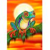5D DIY Алмазная вышивка "Лягушка" Алмазная картина Вышивка крестом Полный алмаз Алмазная мозаика Украшение