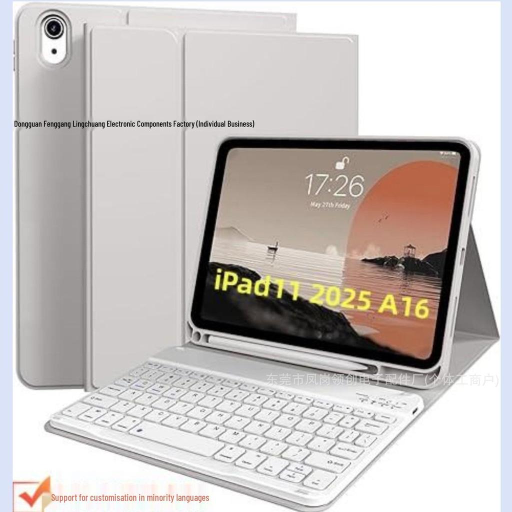 Универсальный защитный чехол для iPad 11 с Bluetooth-клавиатурой с подсветкой для iPad Pro 11/Air 7.