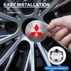 4PCS 56 60mm Car Styling Wheel Center Hub Caps Rim Cover Badge Emblem Sticker For Mitsubishi ASX Lancer 10 Pajero Outlander L200