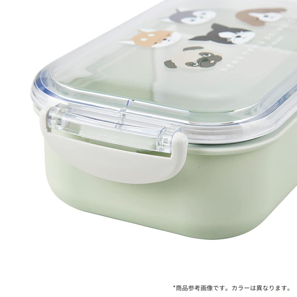 LIV HEART Live Haato Lunch Box Lunch Goods Nemunemu Animals Длина CAT Можно мыть в посудомоечной машине Сделано в Японии (Всего прибл.. 17.5cm) 18111-02