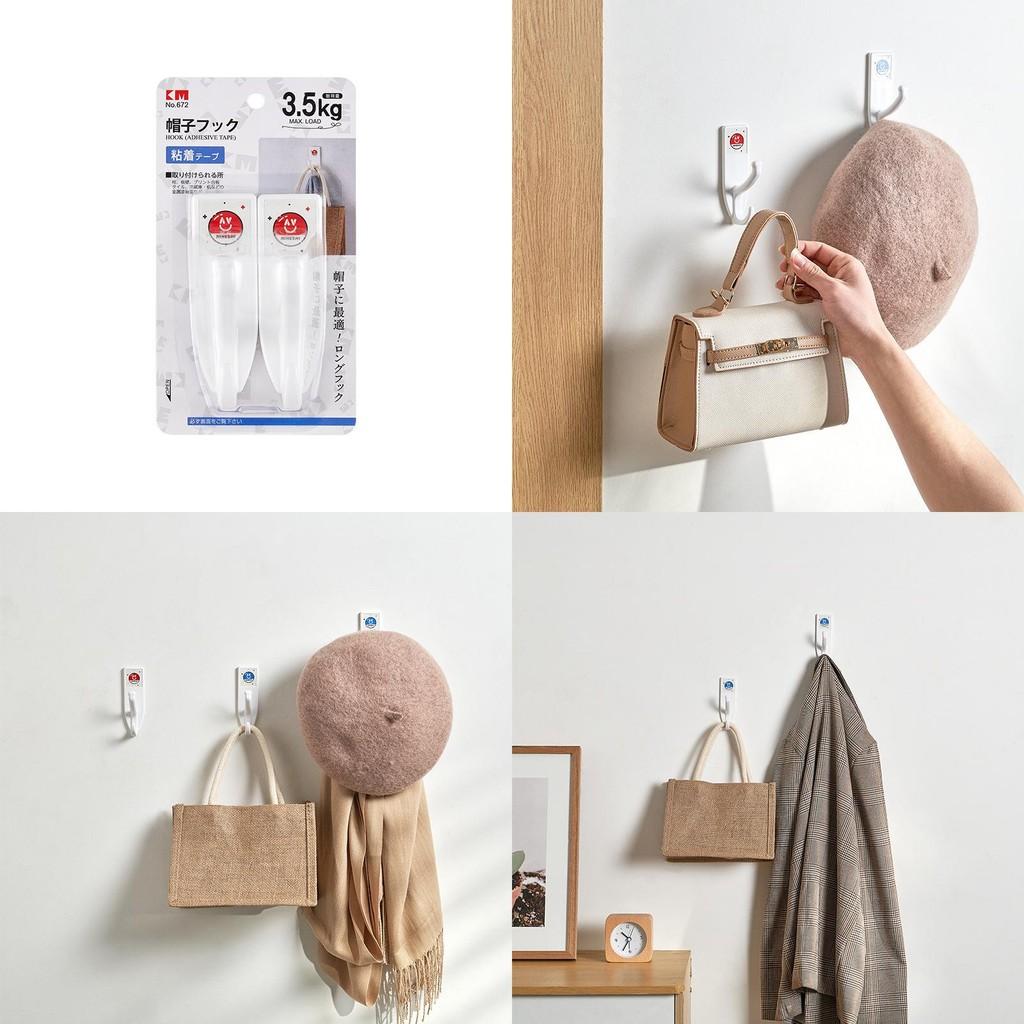 Hooks Wall Sticky Abs Double Hook No Drill For Kitchen Decoration Tool Stylish