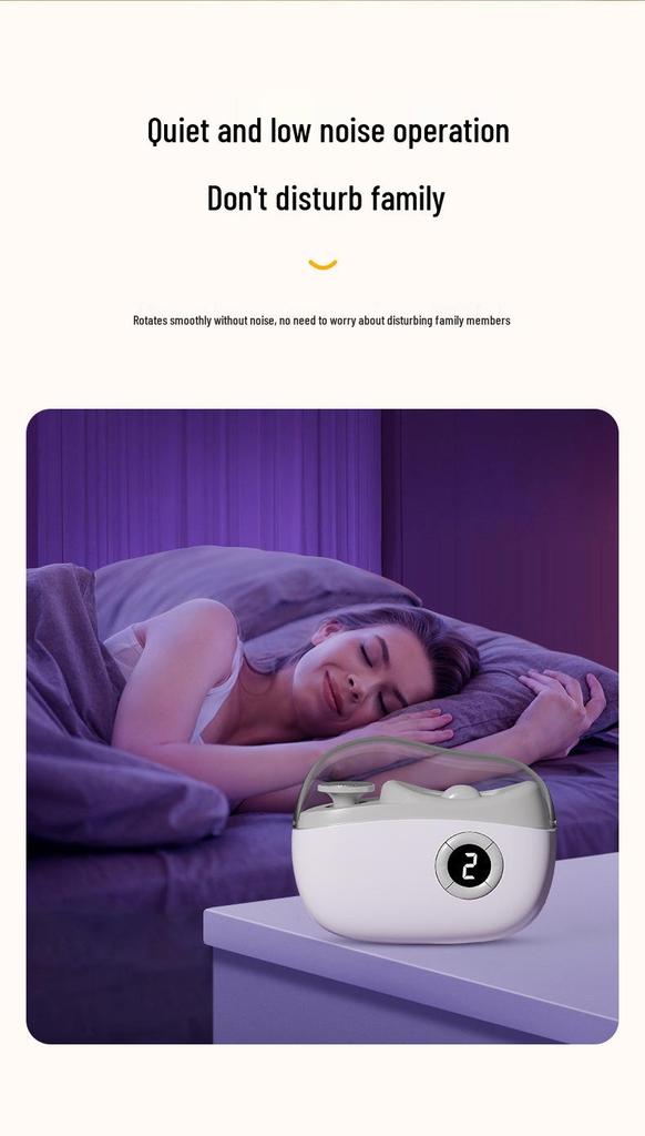 Electric Nail Clipper & Grinder: Two-in-One for Adults, Infants, Children & Elderly - Anti-Pinch Design for Safe Manicures