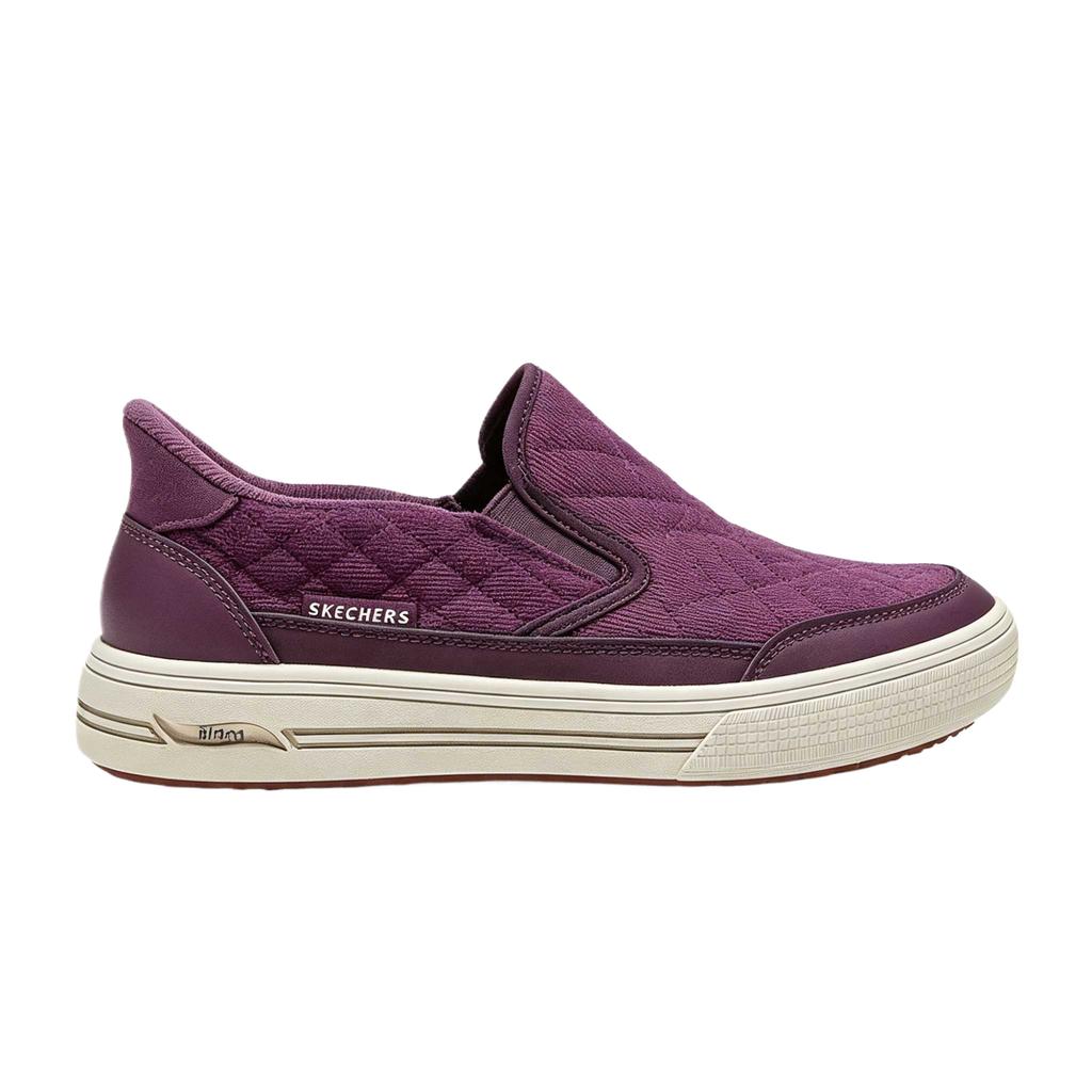 Skechers Уличные слипоны с круглым носком, удобная поддержка, низкие кроссовки для ходьбы, женские кроссовки 190218-WINE
