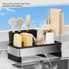 Многофункциональный ящик для хранения чистящих принадлежностей, стойка для губок из нержавеющей стали со сливом, набор щеток для кухонных и ванных полотенец