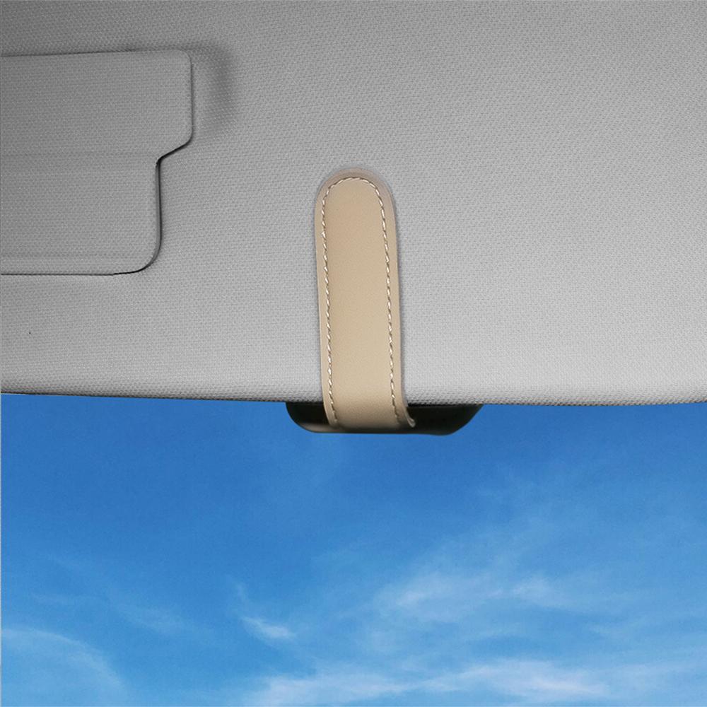 PU Car Glasses Holder Sun Visor Strong Magnet Card Ticket Clip For Volvo RDESIGN XC90 XC60 C30 T6 S60 V60 S80 S40 C70 V40 V70