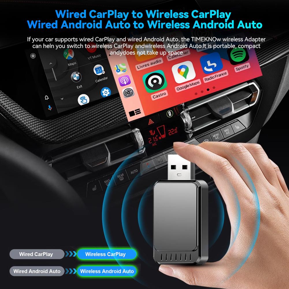 Universal 2 In 1 Wireless CarPlay Adapter Wireless Android Auto Adapter #468983