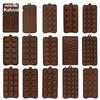 Cartoon Chocolate Silicone Mold Love Pudding Jelly Mould Ice Cube Cheese Letter Candy Ice Tray Biscuit Baking Supplies