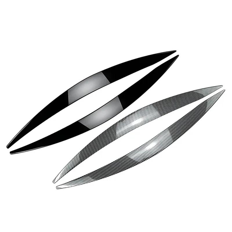 2 Pcs Car Headlight Eyebrows Eyelids Lids Cover Trim Decoration For Ford Focus MK4