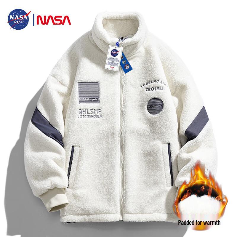 NASA GISS Men's Lambswool Lined Winter Padded Jacket