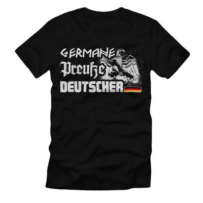 Футболка Preuße Deutscher Eagle Heimat. Футболка мужская из хлопка премиум-класса с коротким рукавом и круглым вырезом, новая