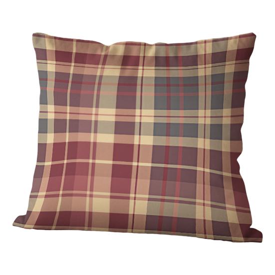Throw Pillow Cover Colorful Plaid Pattern Pillow Cover 18x18 Inch