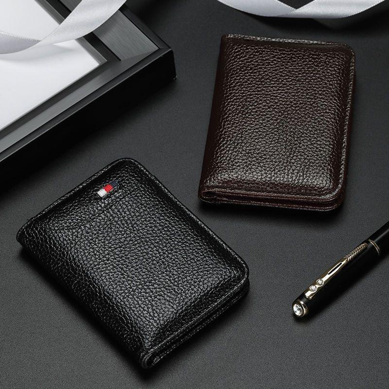 Portable Super Slim Soft Wallet Pu Leather Mini Credit Card Wallet Purse Card Holders Men Wallet Thin Small Short Wallets