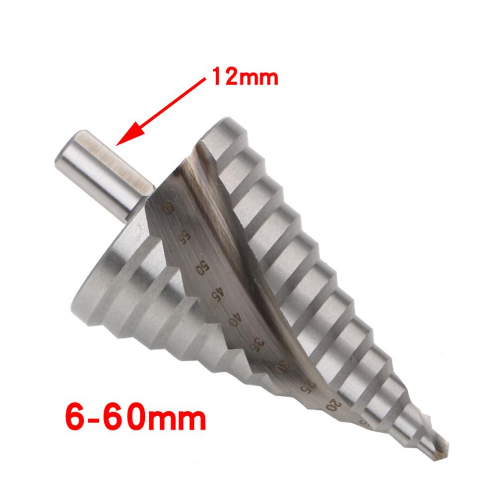 6-60 мм ступенчатое сверло пагода спиральное многофункциональное спиральное сверло электроинструмент спиральная канавка металлическая стальная развертка электроинструмент