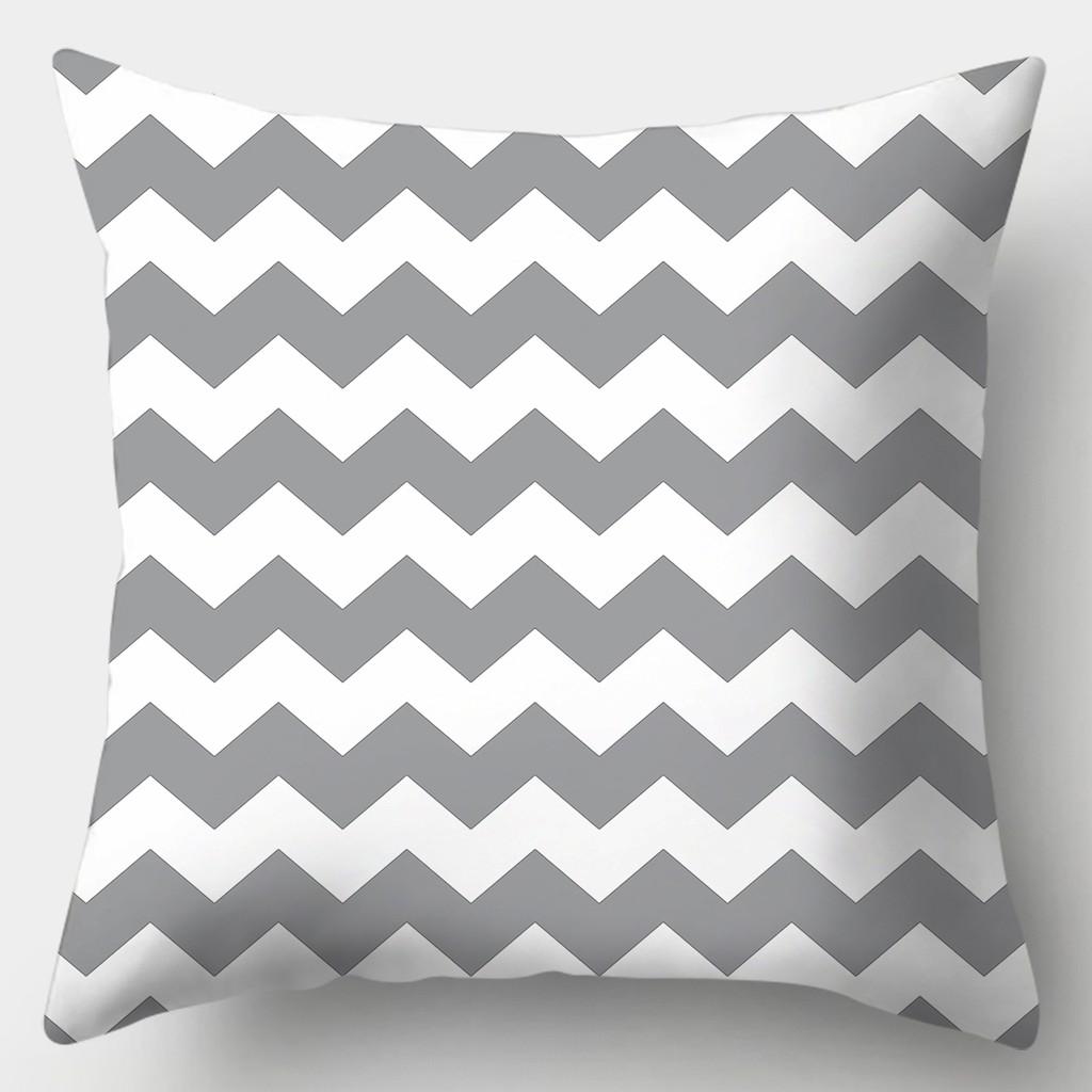 45смX45см Серая наволочка для дивана в полоску, клетчатая наволочка для подушки