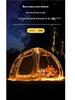 Transparent Spherical Outdoor Tent: Starry Sky Bubble House, Windproof & Warm Sunroom for Dining or Camping, Mongolian Yurt Design.