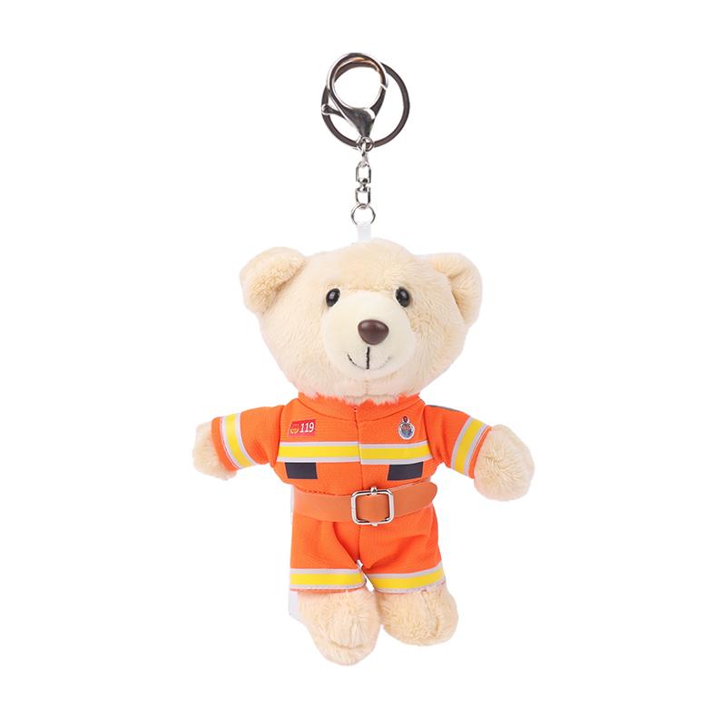 Дорожная полиция Маленький медведь панда плюшевые игрушки брелок полиция пожарные животные брелок кулон автомобиль рюкзак подвески сумка декор подарки