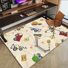 1PC construction vehicles Non-Slip Floor carpet, Office, family, bedroom, Studio - Large Area Rug, Vibrant Colors, Longlasting Material-X414