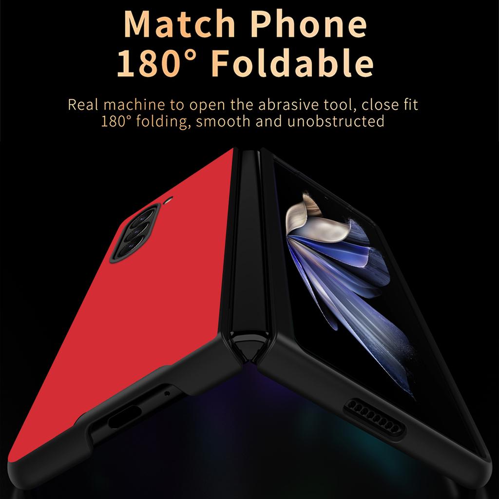 For Samsung Galaxy Z Fold6 5G Case Litchi Texture PU Leather Coated PC Phone Cover