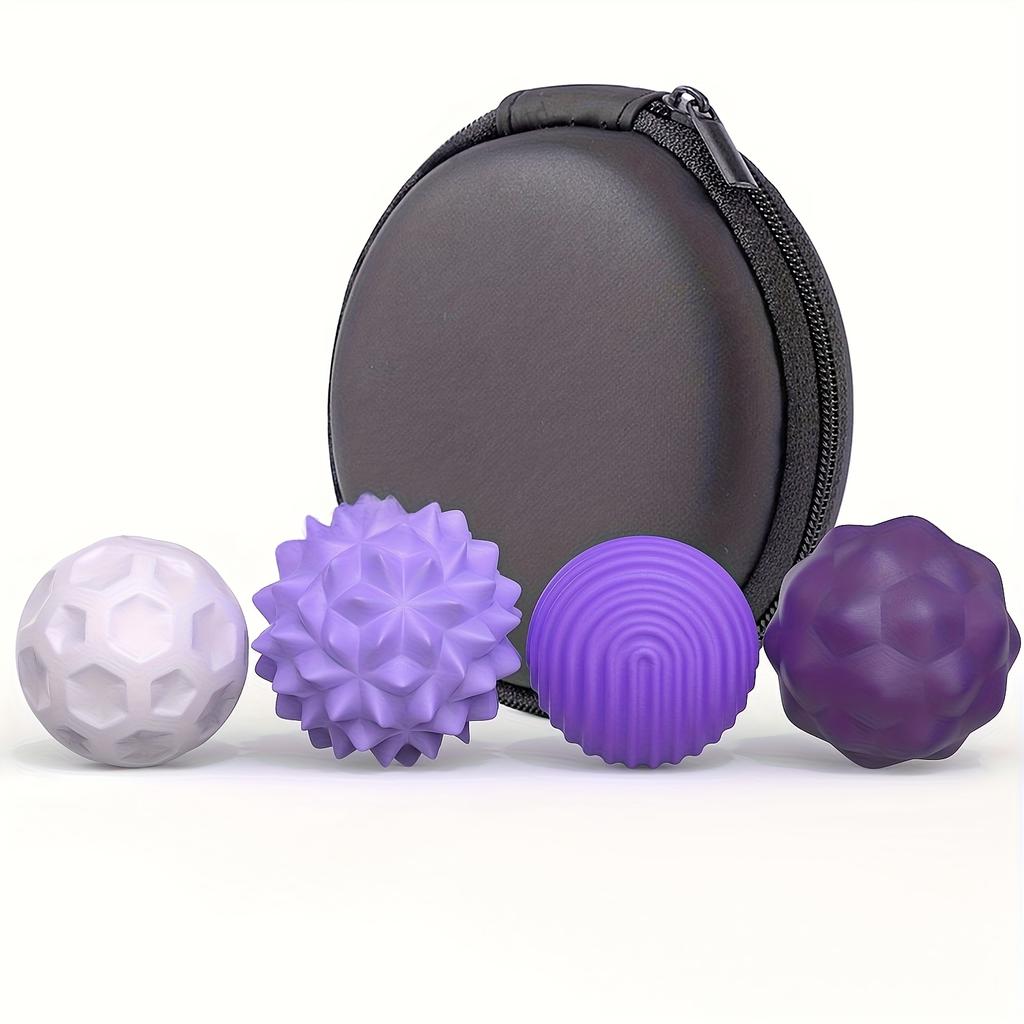 4/8pcs Magnetic Sensory Stress Balls Silicone Grip Strengthener Balls, Hand Exerciser Set, Durable Finger & Palm Workout Tools, Assorted Patterns