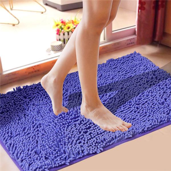 Thicken Chenille Bath Mat Non-slip Bathroom Rugs Door Absorbent Pad Mat Shaggy Mats Rug for Entrance Sofa Pet Carpet