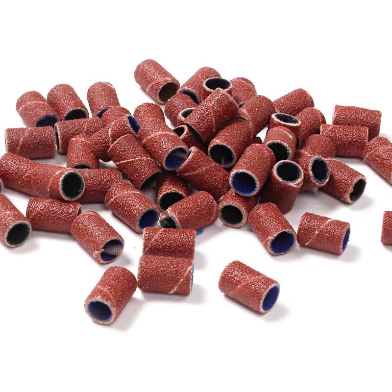 LINMANDA Professional Sanding Bands for Nail Drill Nail Manicure Sanding Bands Grit File for Efile Nail Drill Bits with Mandrel