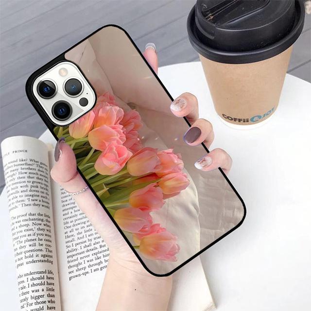 Цветочный чехол для телефона с тюльпанами для Apple iPhone 17 Air Pro Max Plus Чехол для iPhone 17 Air 14 15 16 13 12 Max Чехол