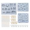 1 Set Crystal Epoxy Resin Mold Earrings Pendant DIY Craft Jewelry Silicone Mould