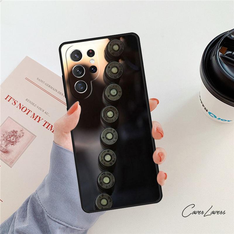 Чехол для телефона Коллаж из военных пуль Для Samsung Galaxy S24 S25 S23 S22 Ultra Note 10 20 Plus S20 S21 FE