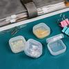 6/12/24 Mini Storage Box Transparent Plastic Jewelry Storage Box Container Portable Earring Ring Earplugs Packaging Storage Case