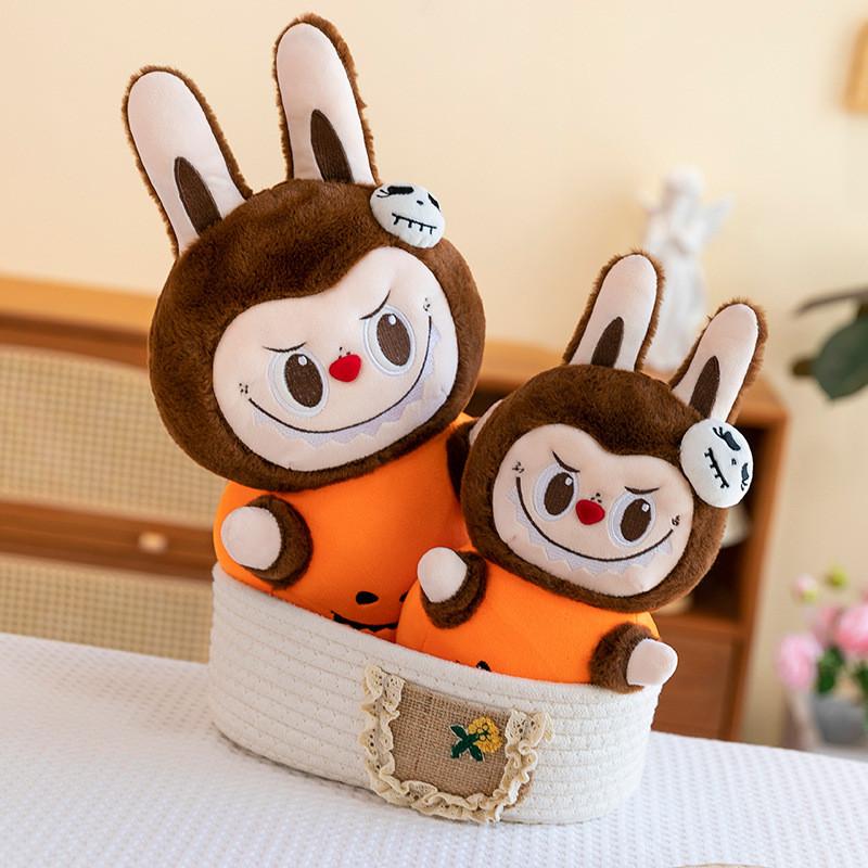 Adorable Halloween Pumpkin Labubu Plush Toy Soft And Cuddly 30cm And 40cm Sizes