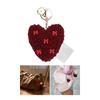 Мягкий Искусственный Пушистый Брелок Подвеска Элегантные Брелоки в Форме Сердца Подвески Украшения Брелок Сердце Любви Подвеска на Сумку
