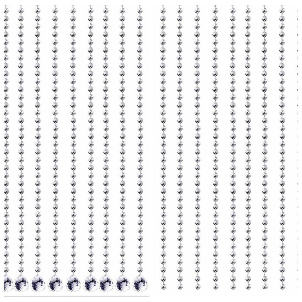 10 шт. 100 см Прозрачная бусинная штора Сияющая прозрачная акриловая цепь для люстры Декорация Подвесные аксессуары для люстры