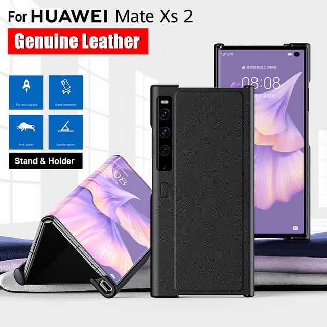 Чехол из натуральной кожи для Huawei Mate Xs 2 Xs2, ультратонкий складной чехол-подставка для Huawei Mate Xs 2 5g, чехол Fundas Capa