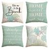 Beachy Vibes Textual Pillow CoversLiving Room Sofa Cushion Cover, Soft and Comfortable, Bedroom Room Decoration
