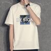 Summer Men's Short-sleeved T-shirt Trendy Fashion Loose All-match Printed Men's Top T-shirt