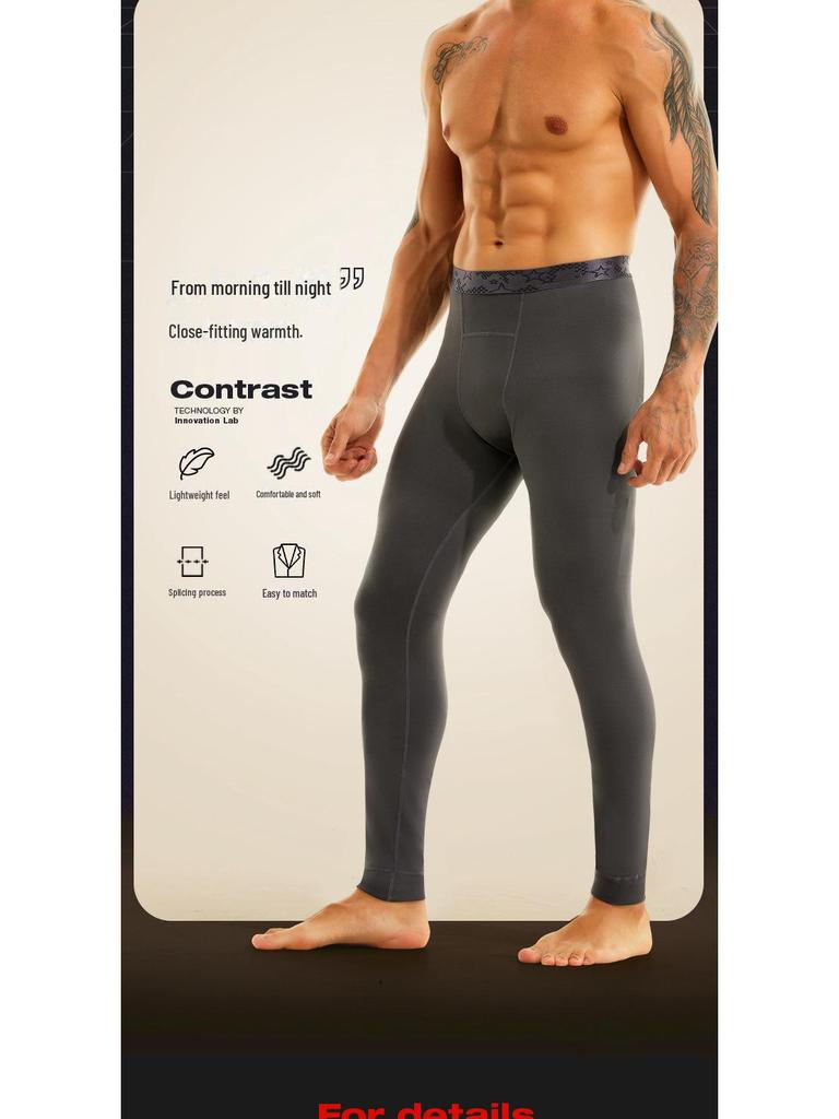 Мужские теплые брюки из хлопка с бархатной подкладкой для осени и зимы