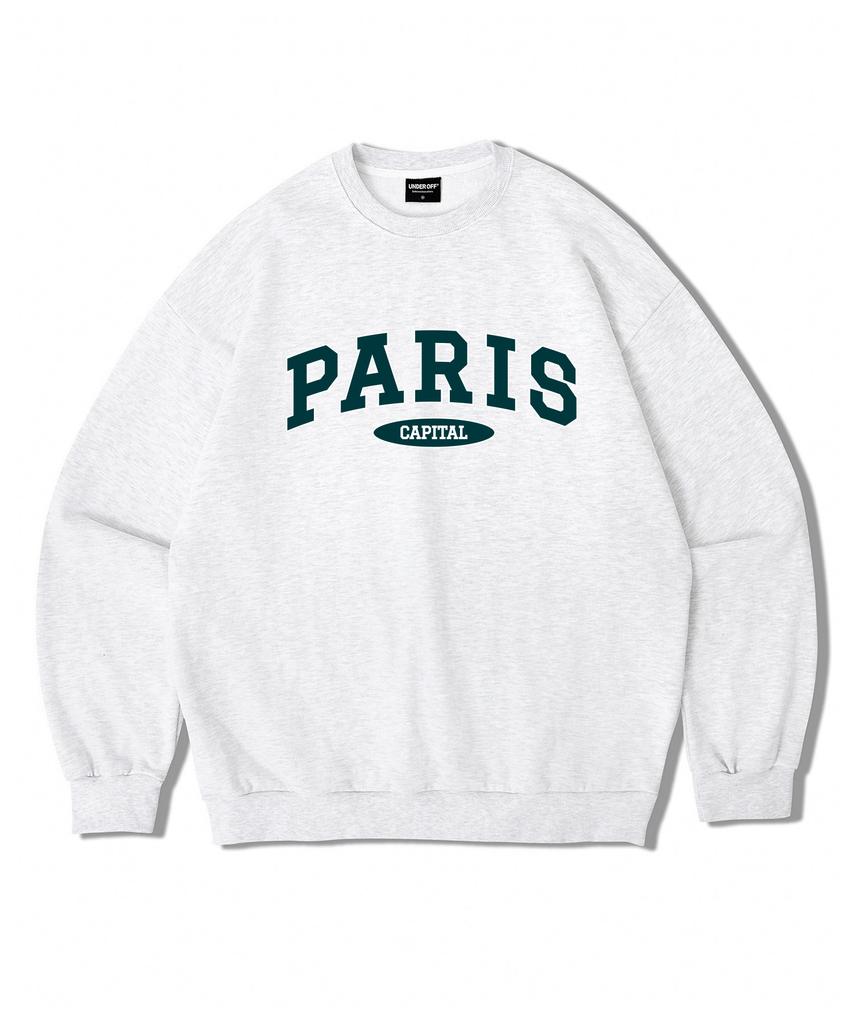 UNDEROFF Oversized Sweatshirt Capital Paris Grey