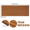 2400x900/600x5mm EVA Foam Faux Teak Boat Decking Sheet Self-Adhesive Marine Flooring Boat Deck Mat Yacht Accessories Gray Brown