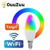 9 Вт Tuya WiFi свеча лампа E14 умная лампа с регулировкой яркости RGB CW AC 100-240 В светодиодная лампа Smart Life управление приложением Поддержка Alexa Google Home