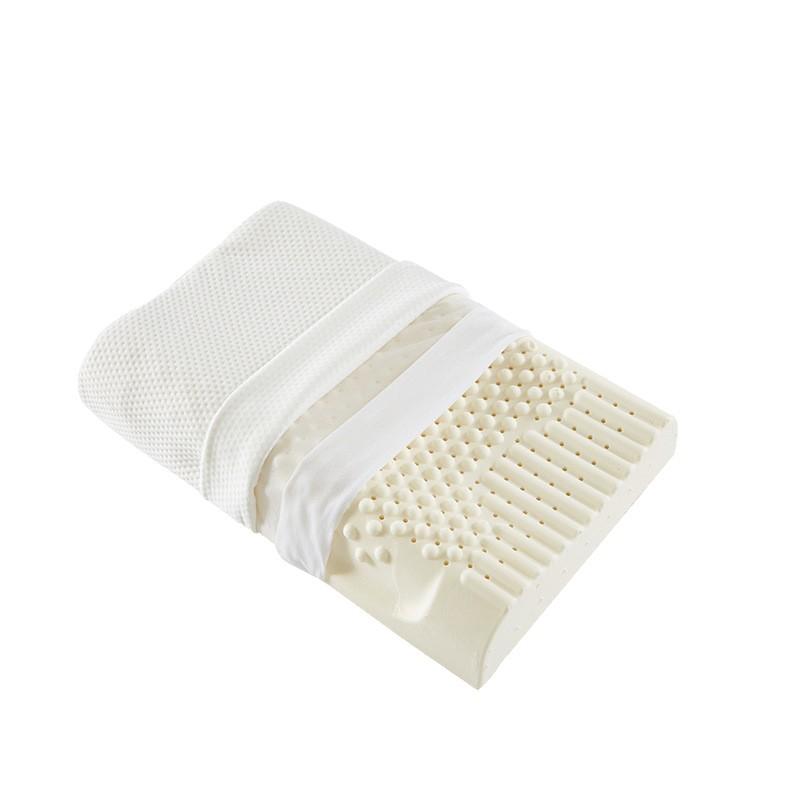 3D Выпуклая Подушка из Латекса с Массажем Частицами, Защита Шейного Отдела Позвоночника и Помощь во Сне, Наполнитель Подушки с Высокой Упругостью, Не Деформирующийся Подголовник, Сухая и Дышащая