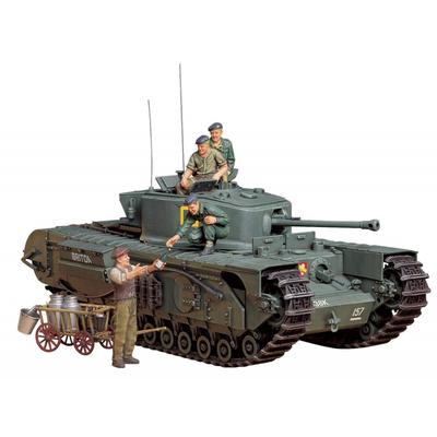 Tamiya 135 Военная миниатюра Серия №210 Британский армейский пехотный танк Churchill Mk.VII Пластиковая модель 35210