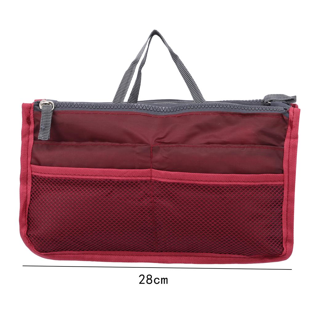 Косметичка-органайзер, вставная сумка, многофункциональная, женская, однотонная, косметичка, дорожные сумки, высокое качество, большая вместимость