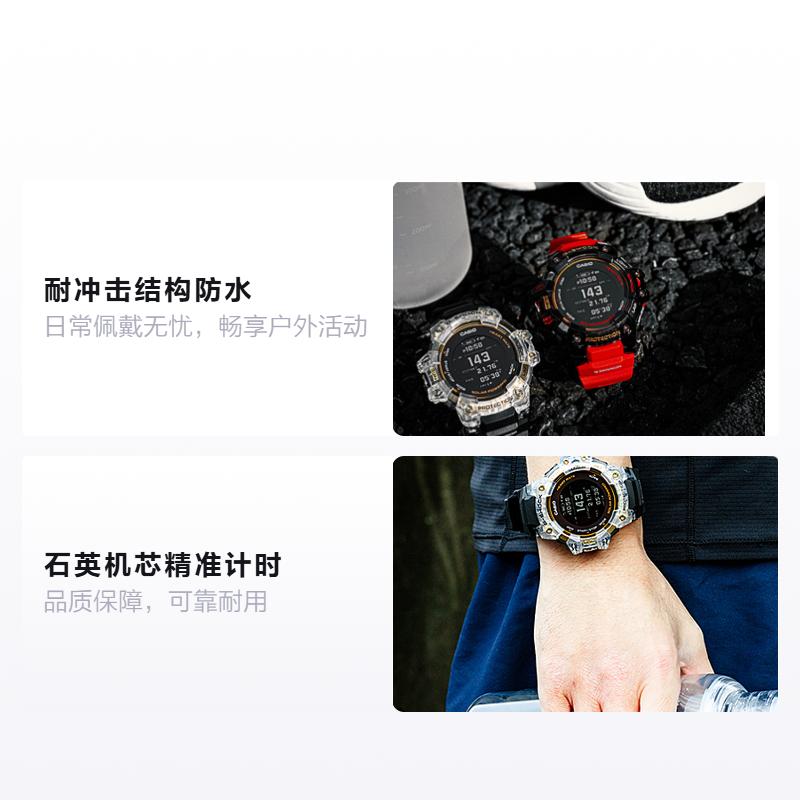 Casio Модные часы серии G-SHOCK, ударопрочная конструкция, водонепроницаемые, кварцевый механизм, полимерный ремешок, японский и корейский GBD-H1000-1A9JR