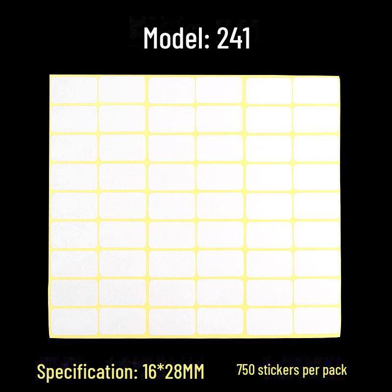 A5 Self-Adhesive Blank White Stickers for Printing and Handwriting Labels