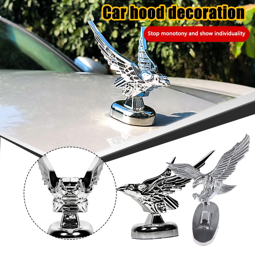 3d Flying Eagle Emblem Car Logo Front Hood Ornament Car Car Eagle Accessories Stickers Badge Badge Decoratiion Stickers Y0f4