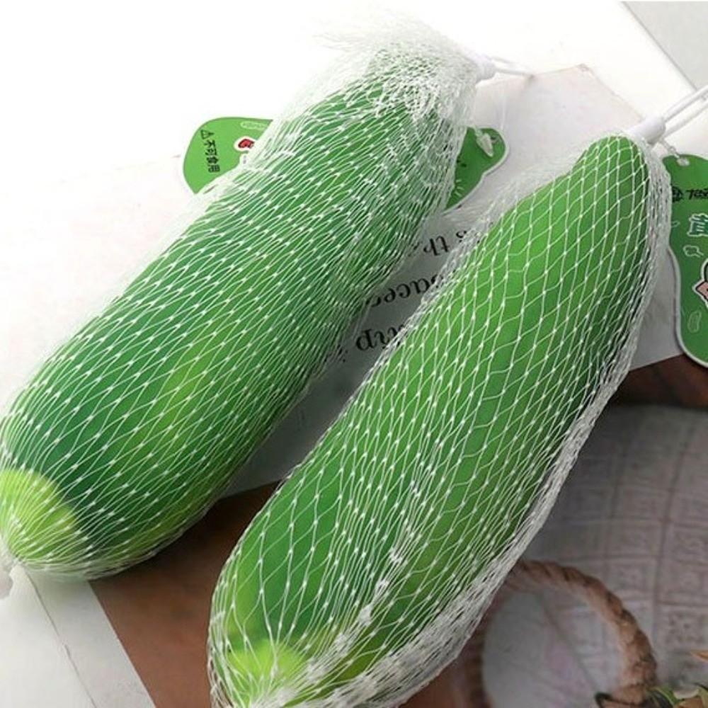 Simulation Vegetable Cucumber Squeeze Toy Super Soft Decompression Pull Toy Party Favor