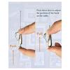 J1UL1N Adjustable Hooks Included-6Pcs Picture Hanging Kit With 78 Inch Loop Cord And Picture Rails