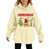 Children's Fashionable Casual Long-sleeved Loose Christmas Print Pullover Hooded Sweatshirt